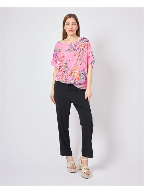 Women's T-shirt Corte dei Gonzaga floral pattern CORTE DEI GONZAGA | CCI480GE